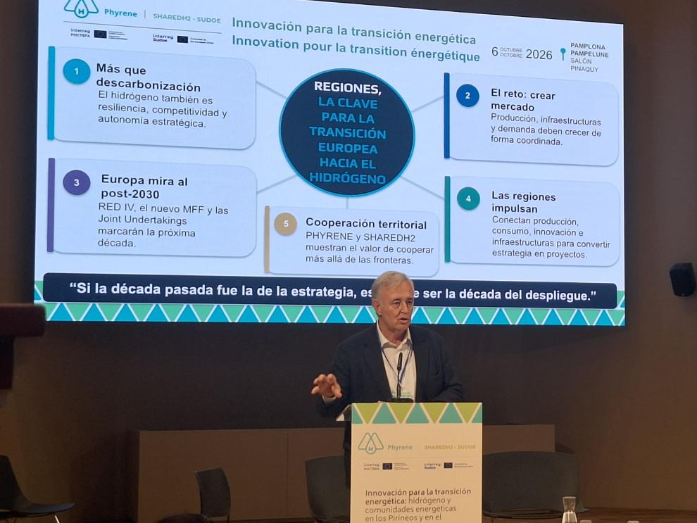 El miembro del consejo de Hydrogen Europe y asesor técnico del Gobierno de Aragón, Javier Navarro, ha defendido el papel de la Comunidad en la nueva estrategia europea del hidrógeno.
